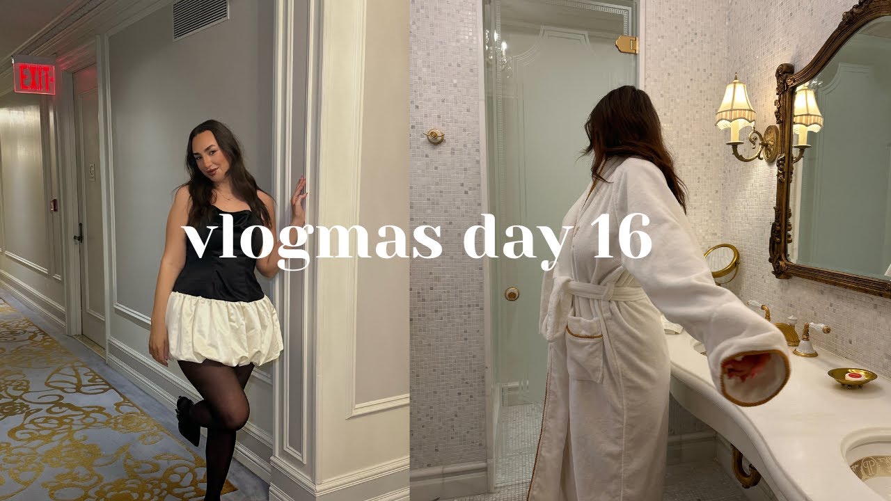 STAYING AT THE PLAZA HOTEL AT CHRISTMAS IN NYC!🎄✨❤️ | Vlogmas Day 16