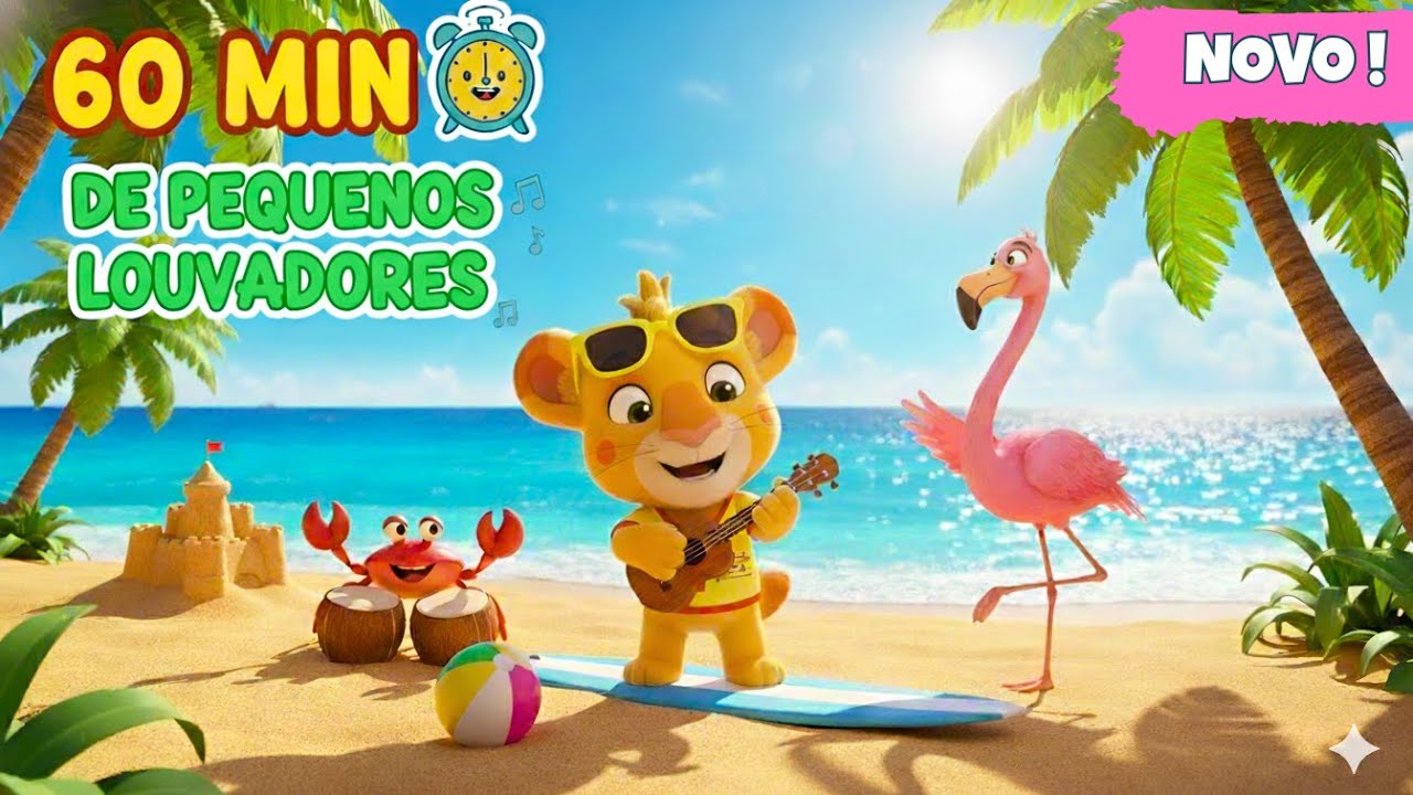 1 Hora de Louvor Infantil com Jesus | Daniel na Cova dos Leões | A História de Davi e Golias