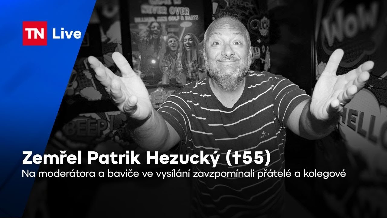 Ve věku 55 let zemřel Patrik Hezucký. Na moderátora zavzpomínali přátelé a kolegové | TN Live