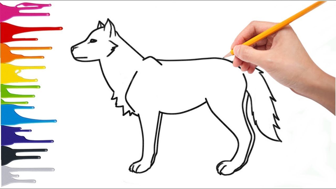 DESENHANDO UM LOBO FÁCIL