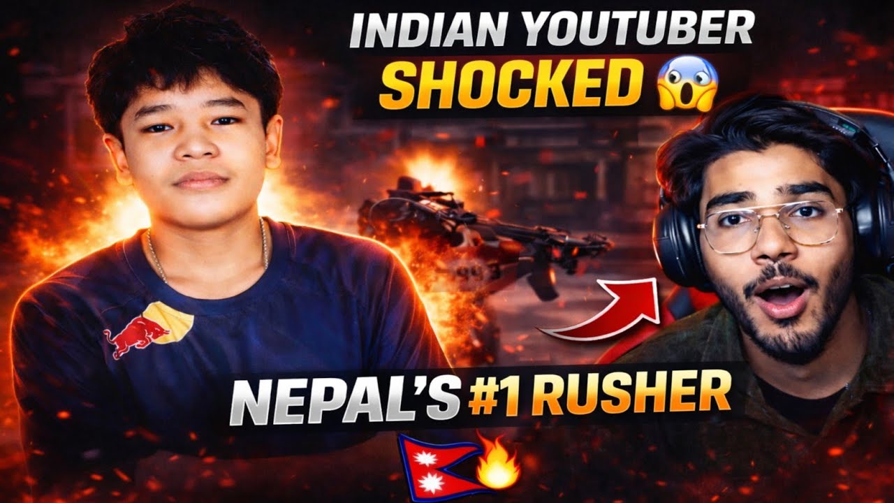 Indian YouTuber BURAK X Reacts to Nepal’s Best Rusher BLUE HERO 😱🔥 | Crazy Live Reaction