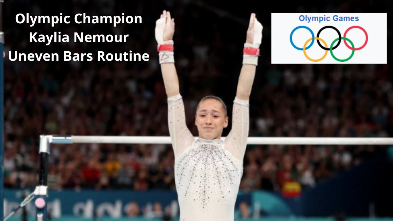 Olympic Champion Kaylia Nemour Uneven Bars Routine 🏅