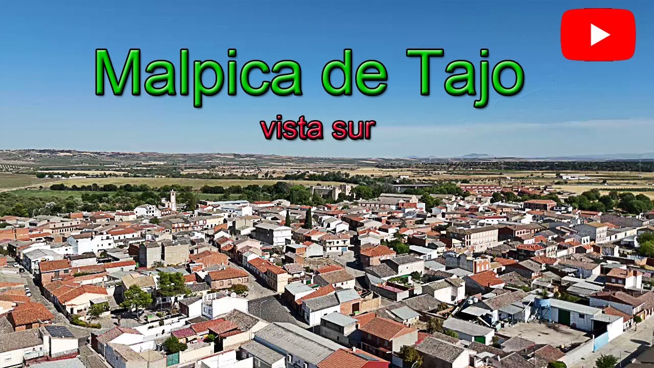 Malpica de Tajo desde el aire. La zona sur y este.