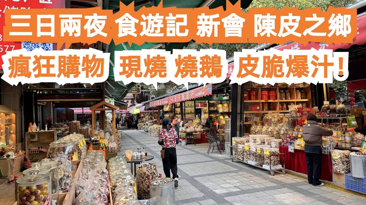 新會！食遊記！開車100公里！陳皮之鄉！傳說中最強！確實好食！荔枝柴燒鵝75元！皮脆爆汁！瘋狂購物！旅遊攻略！美食推薦！三日兩夜！4K！力推！牛肉！Canton Food Tour｜GuangZhou