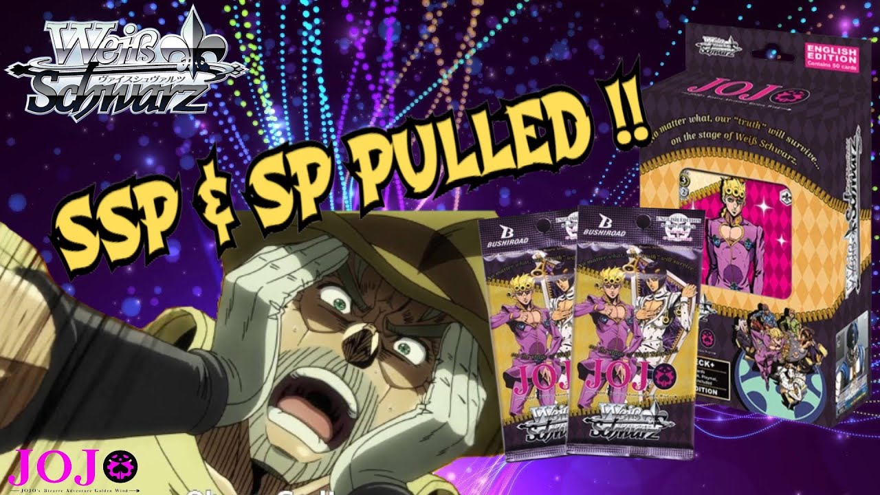 PULLED IT 😱!! GODLY OPENING JOJO'S BIZARRE ADVENTURE BOOSTER PACKS / TRIAL DECK+  WEISS SCHWARZ
