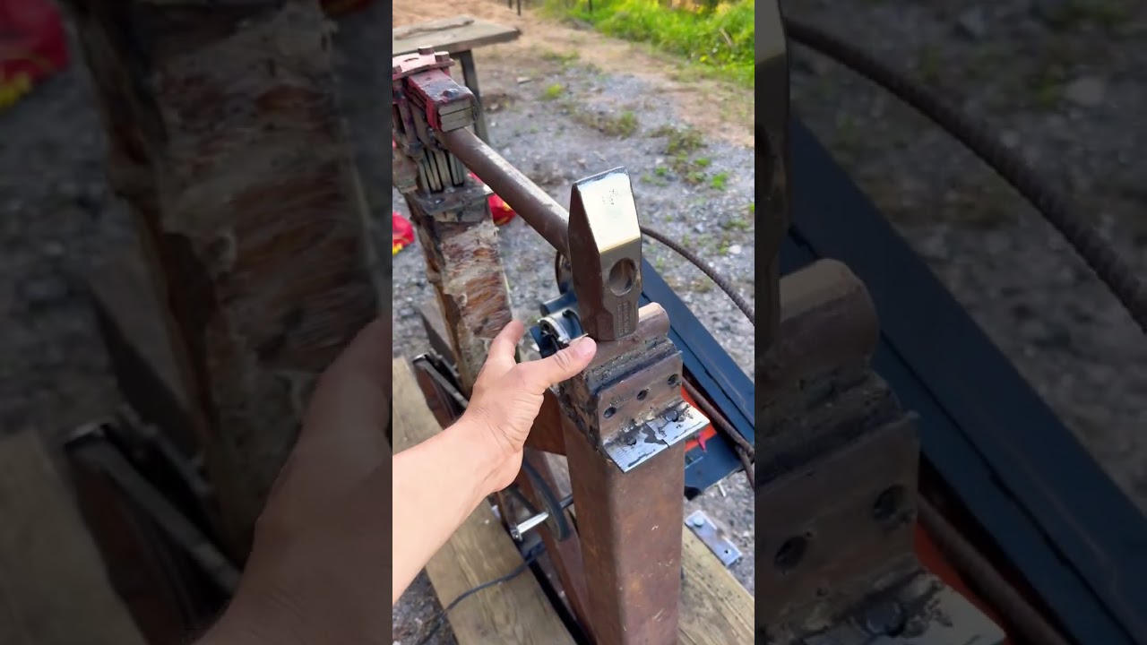 The power hammer is complete! #powerhammer #handmade #forge