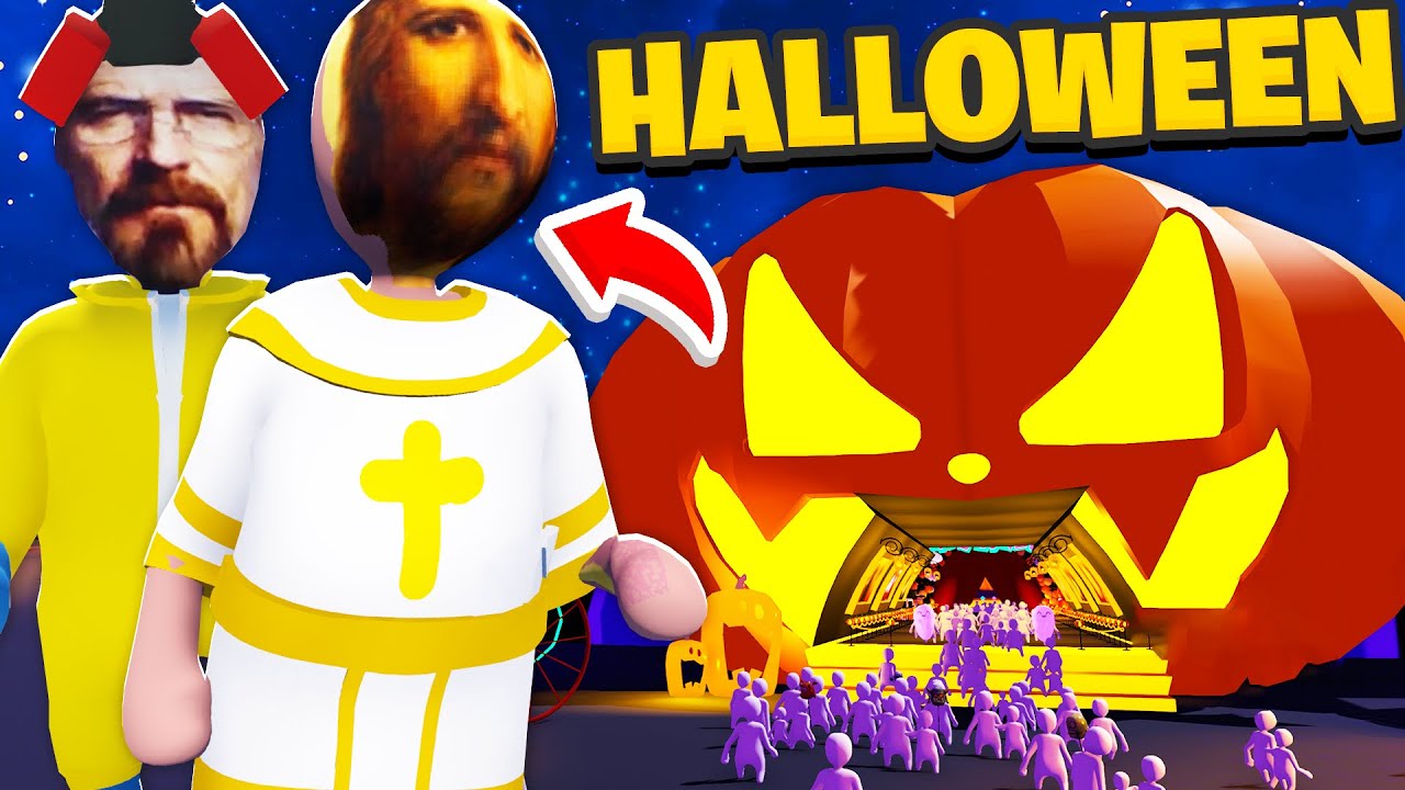 Mergi cu noi la CIRCUL GROAZEI de HALLOWEEN? Human Fall Flat (SPECIAL)