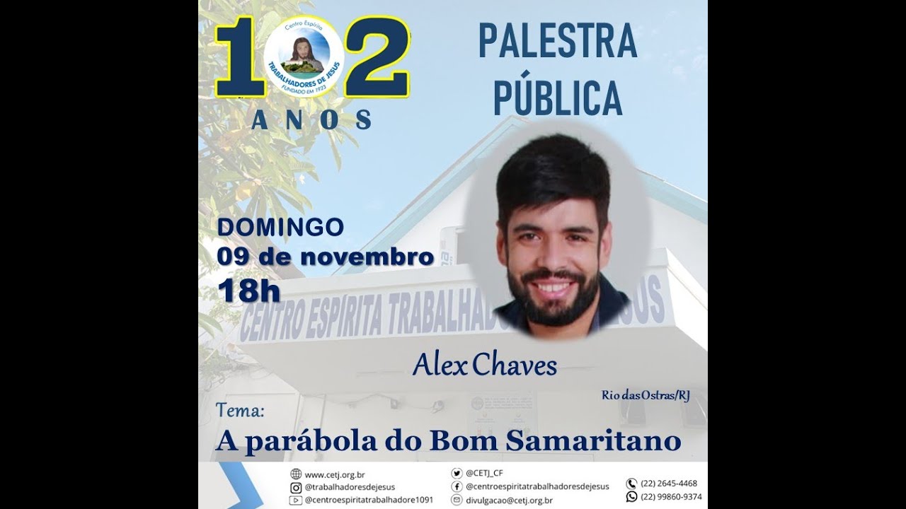 A PARÁBOLA DO BOM SAMARITANO, com Alex Chaves