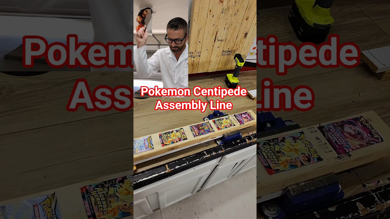 Pokemon Centipede Assembly Line #game#win#fail#anxiety#pokemon#packopenning#anime#tcg#mtg#onepiece