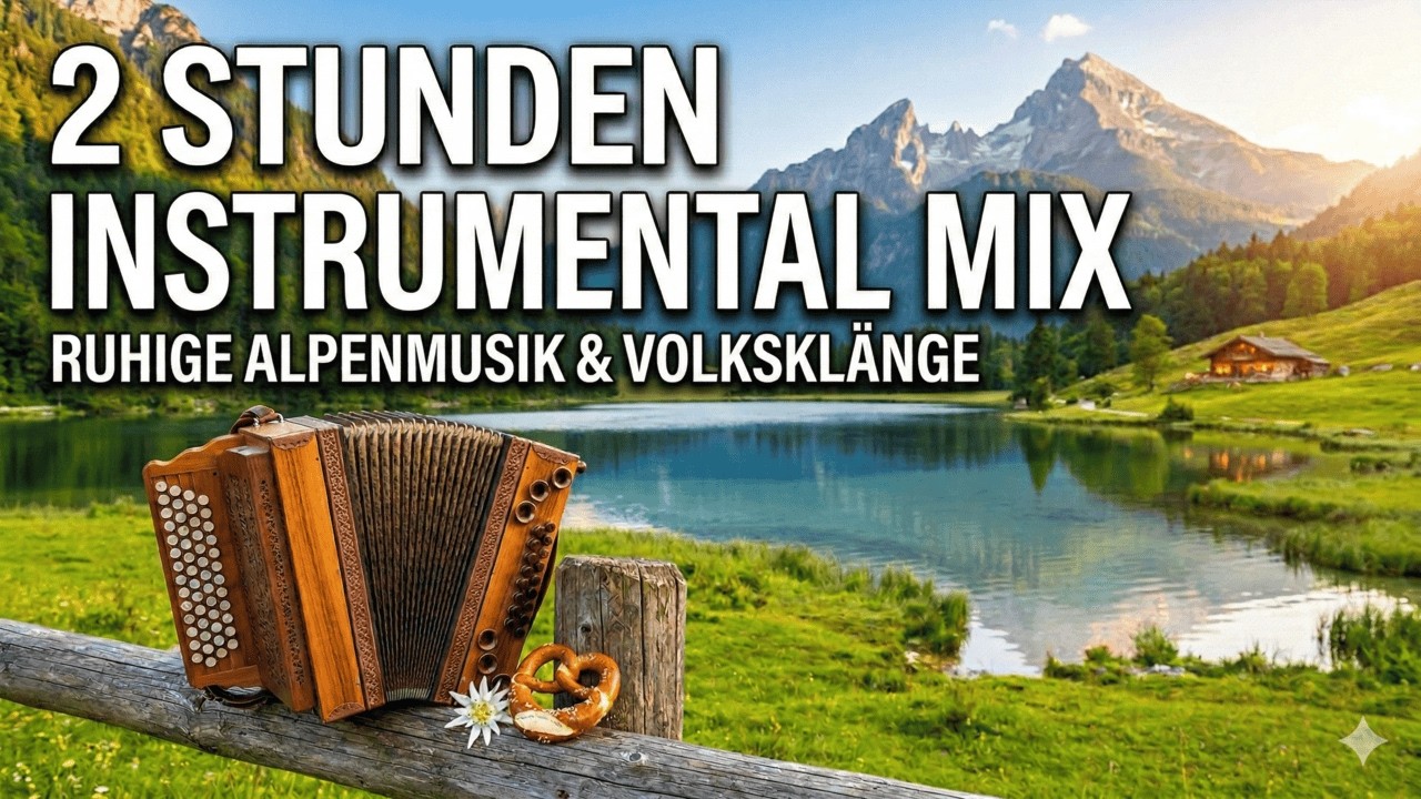🎵2 STUNDEN Alpen-Instrumental Mix 🏔️ Entspannende Volksmusik (Ohne Gesang)