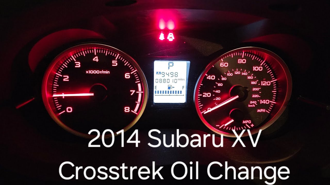 2014 Subaru XV Crosstrek- Quick Oil Change