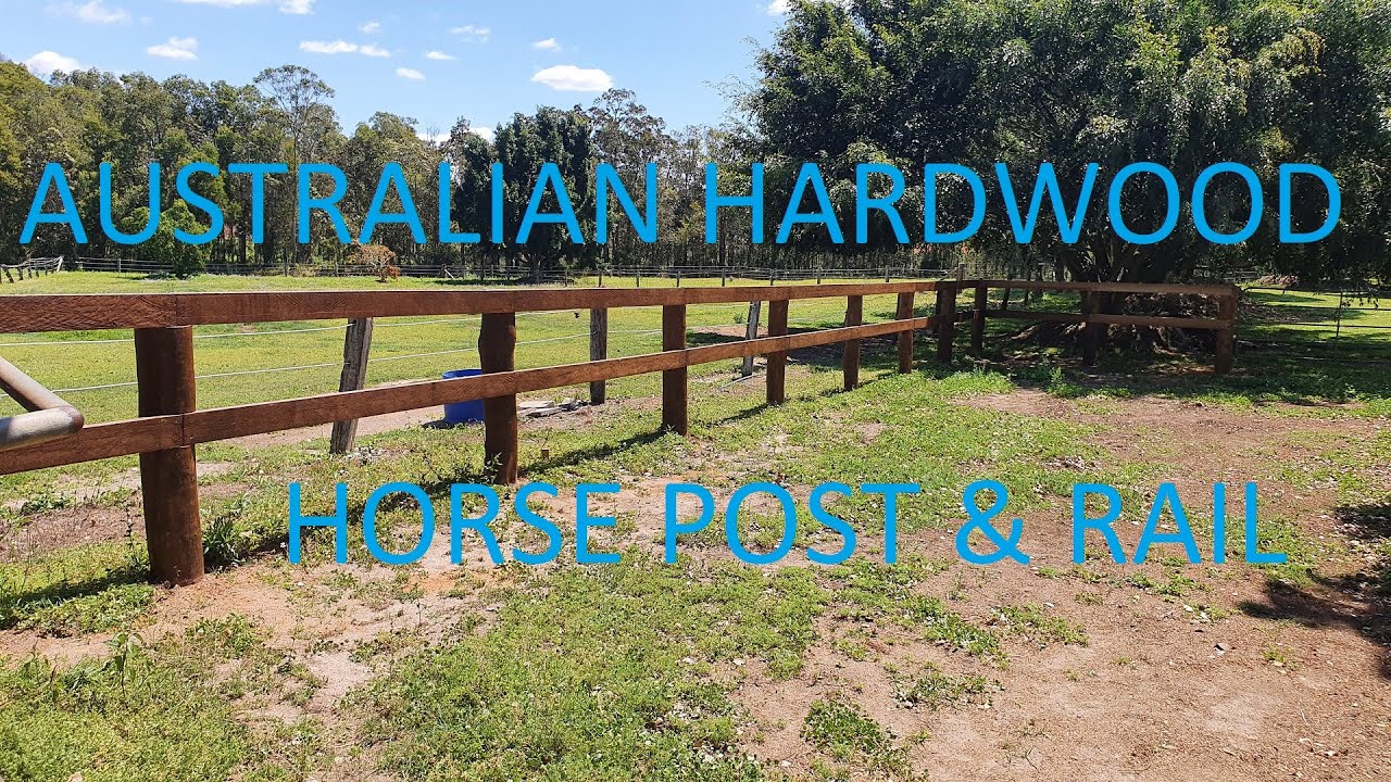 HORSE POST AND RAIL FENCE