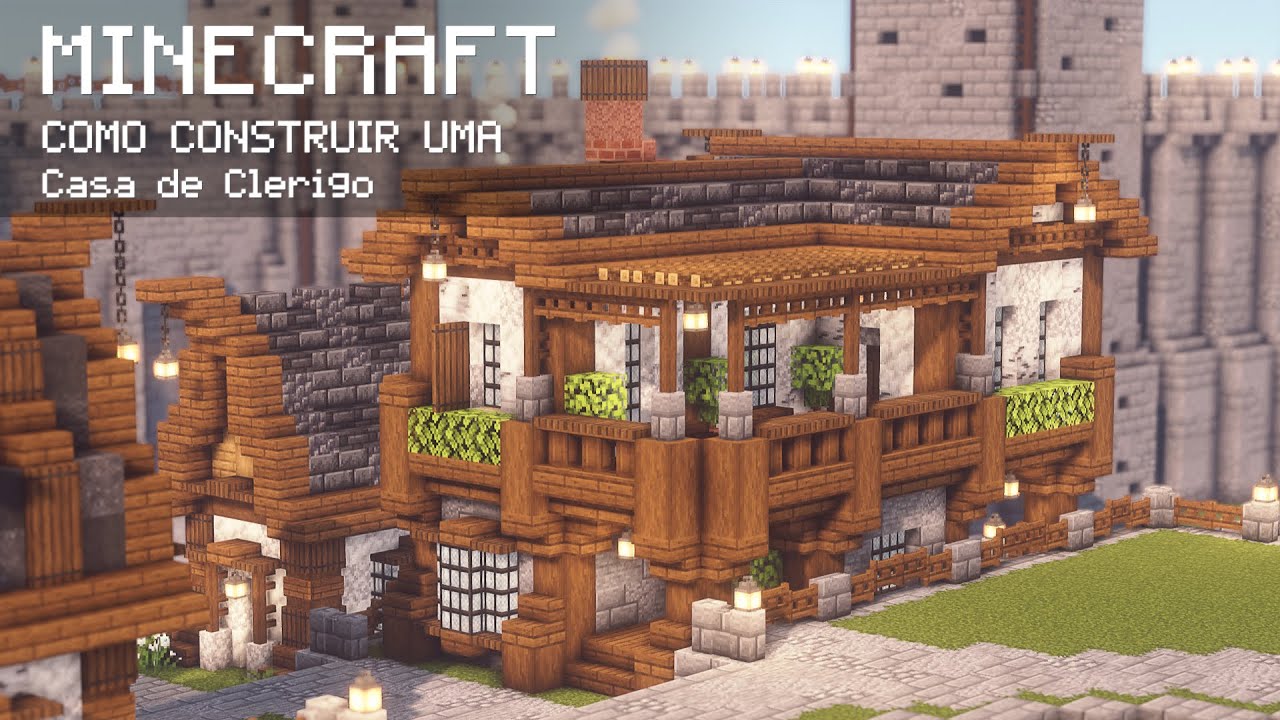 Minecraft | Cidade Medieval | Como Construir Uma Casa de Clérigo