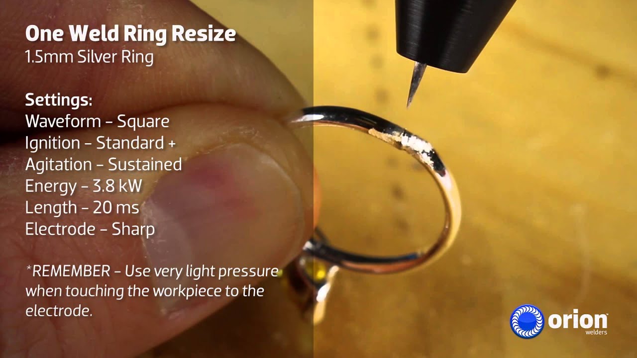 Close 1.5mm Silver Ring in One Weld - Jewelry Welding with Orion 200i2 Welder