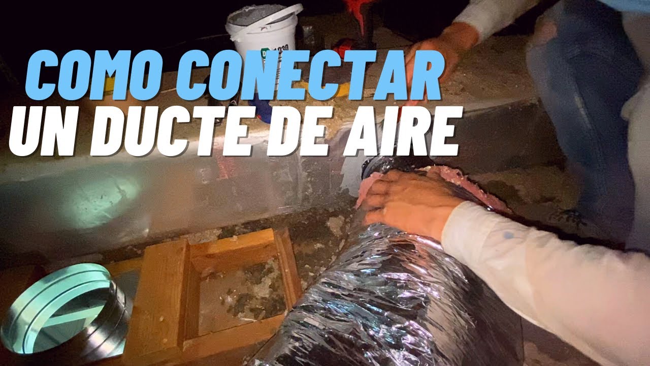 Como poner un ducto de aire