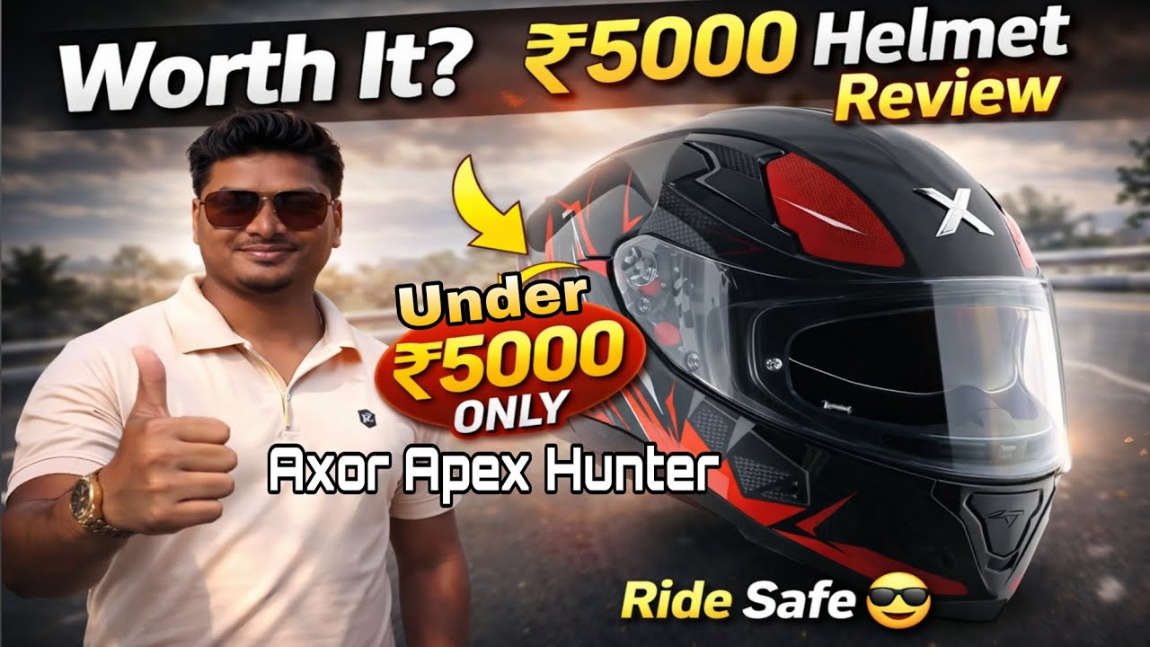 Axor Apex Hunter Helmet Full Review 2026 | Best Helmet Under ₹5000? Dil Maange More| Bubai Roy 