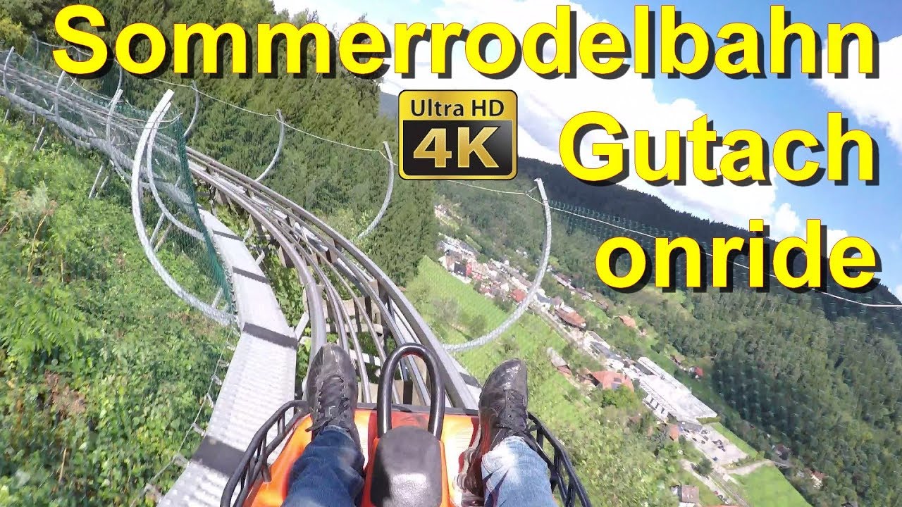Sommerrodelbahn Gutach (Schwarzwald) onride 4K POV - Wiegand Alpine Coaster Rodelbahn Gutach POV