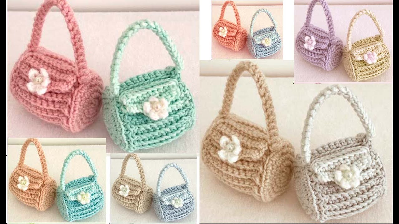 Como hacer un Bolso Monedero Tejido con Ganchillo para Negocio a Crochet