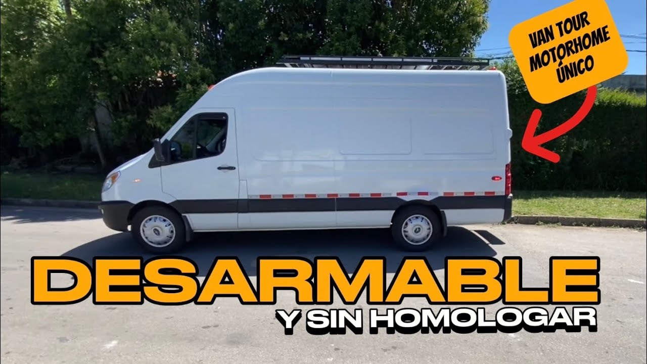 😱GRAN IDEA!, MOTORHOME discreto y DESARMABLE en 40 min🤩 | Para viajar y trabajar, sin homologar.