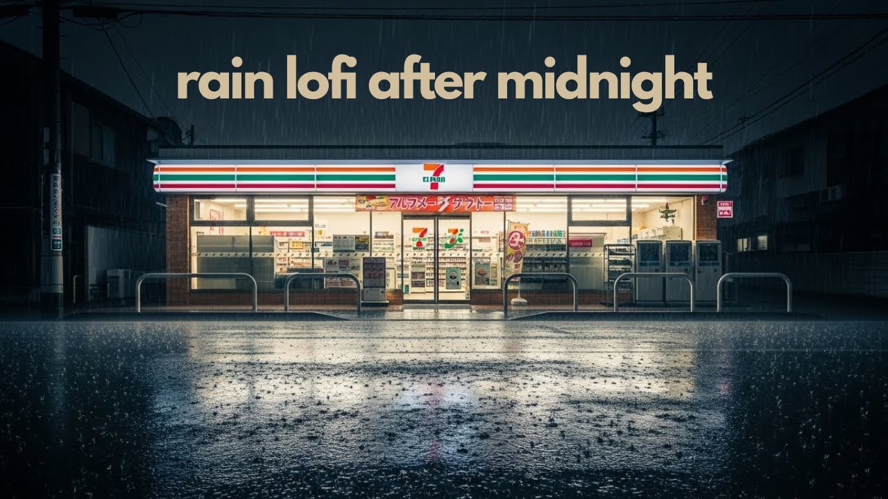 Tokyo Peaceful Rain After Midnight 🌧️ Lofi to Fall Into Slow Breathing for Restful Sleep While Rain