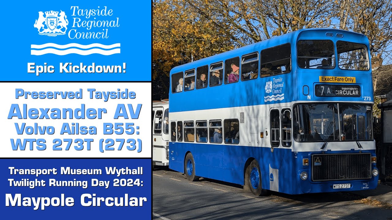 (Epic Kickdown!) Preserved Tayside Alexander AV Volvo Ailsa B55: WTS 273T