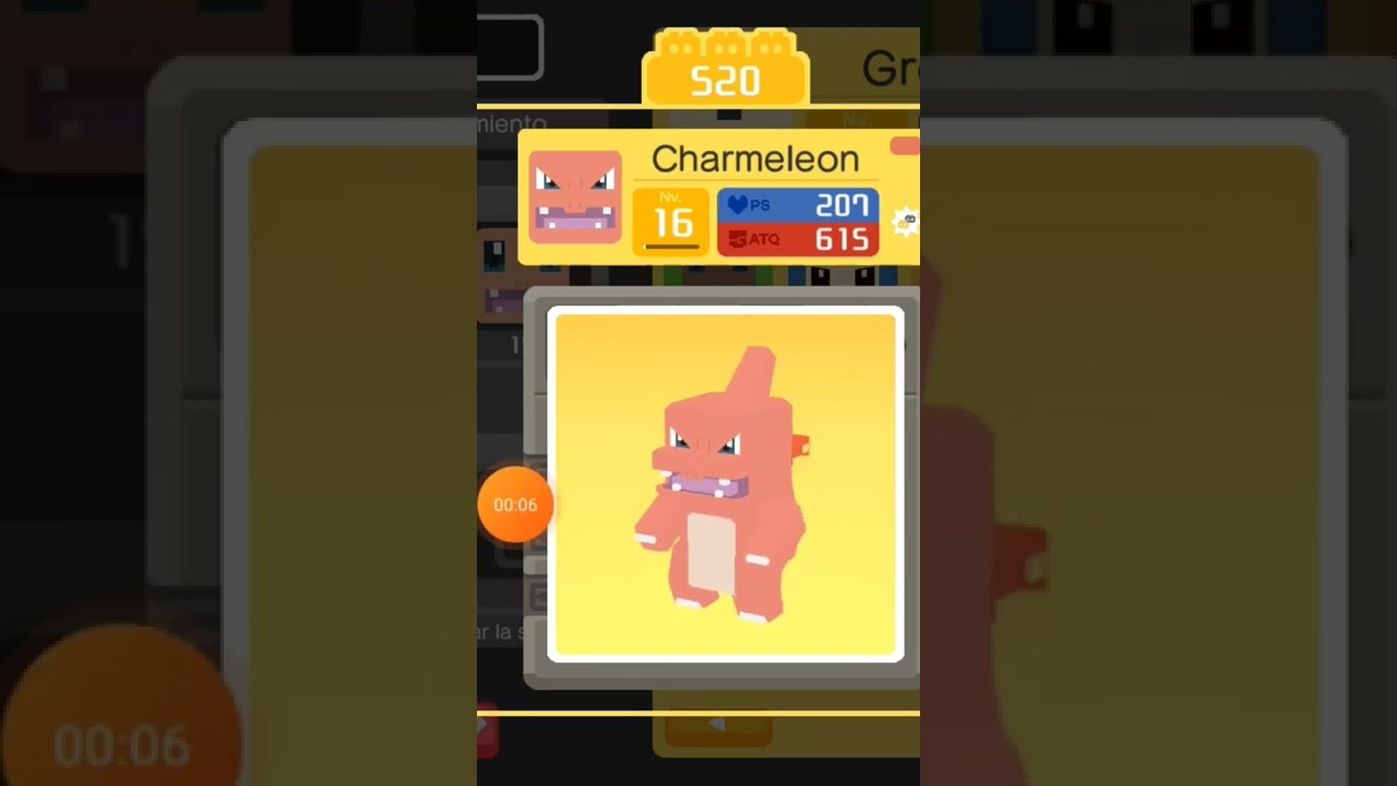 la evoluci&oacute;n de Charmander Pok&eacute;mon Quest