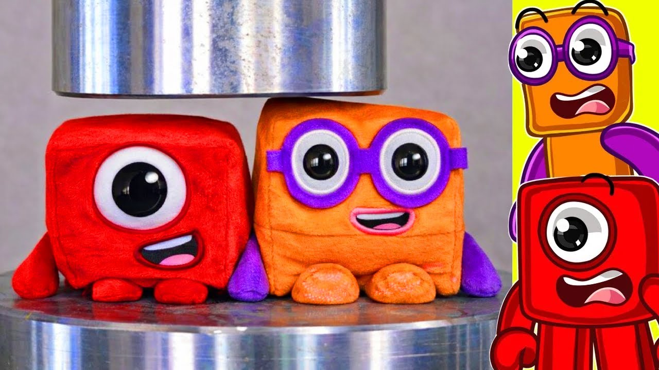 NUMBERBLOCKS VS HYDRAULIC PRESS...
