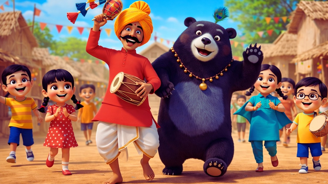 Kalu Madari New Cartoon | कालू मदारी आया | Nursery Rhymes | poem for kids | Hindi Rhymes | Poem