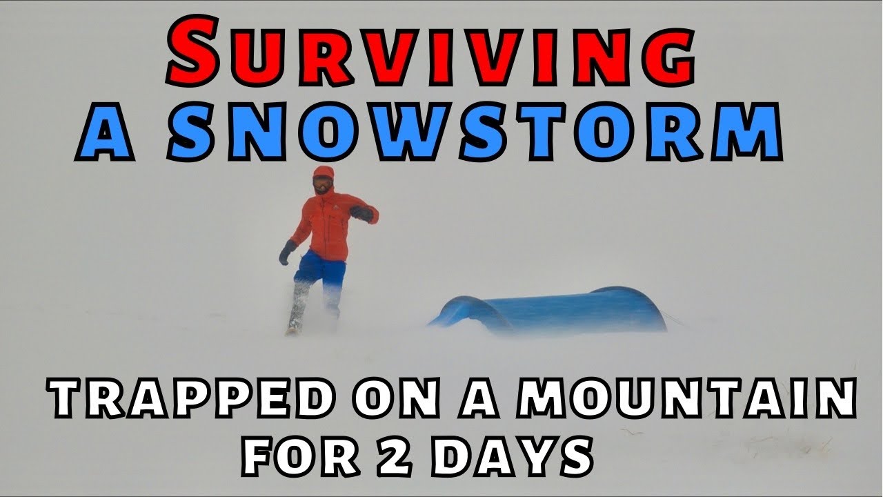 WILD CAMPING in a SNOWSTORM - Storm Barra Solo in the Fjallraven Abisko Lite 2 Tent Lake District UK