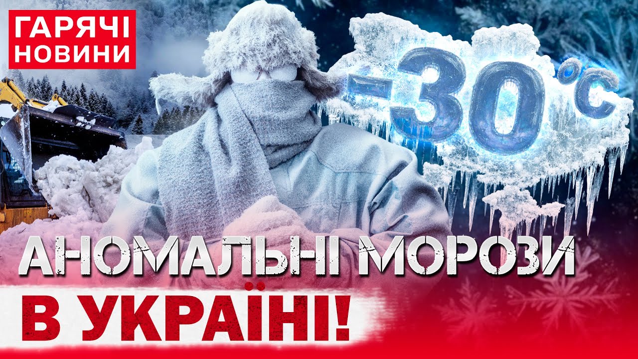 УКРАЇНУ НАКРИЮТЬ МОРОЗИ ДО -30 ГРАДУСІВ! В ДНСН ПОПЕРЕДИЛИ ПРО РІЗКУ ЗМІНУ ПОГОДИ!