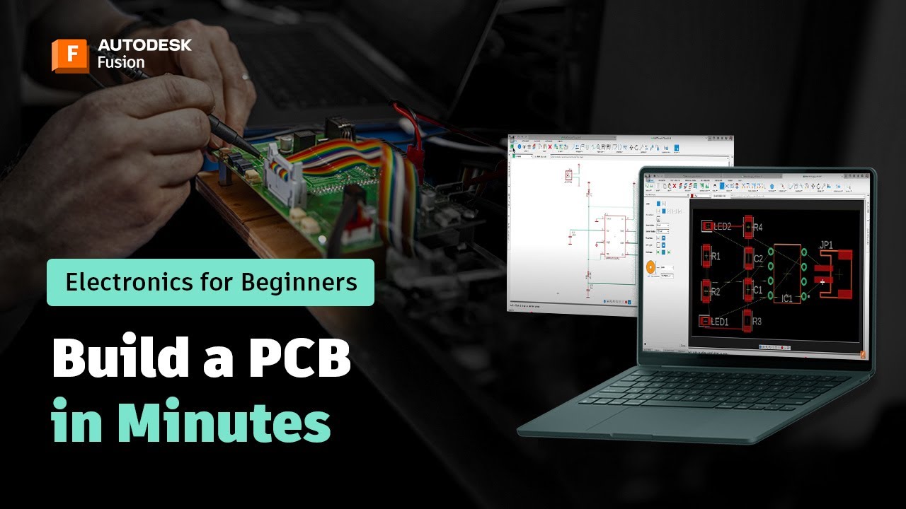 Build a PCB in Minutes | Autodesk Fusion Electronics for Beginners