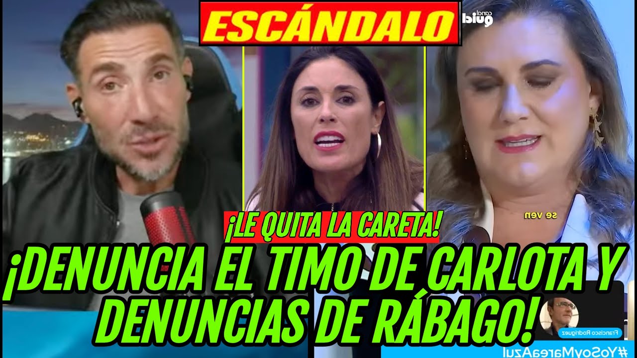 💥​ANTONIO DAVID FLORES DENUNCIA EL MAYOR TIMO! DE CARLOTA CORREDERA HUNDIDA Y DENUNCIA ISABEL RÁBAGO