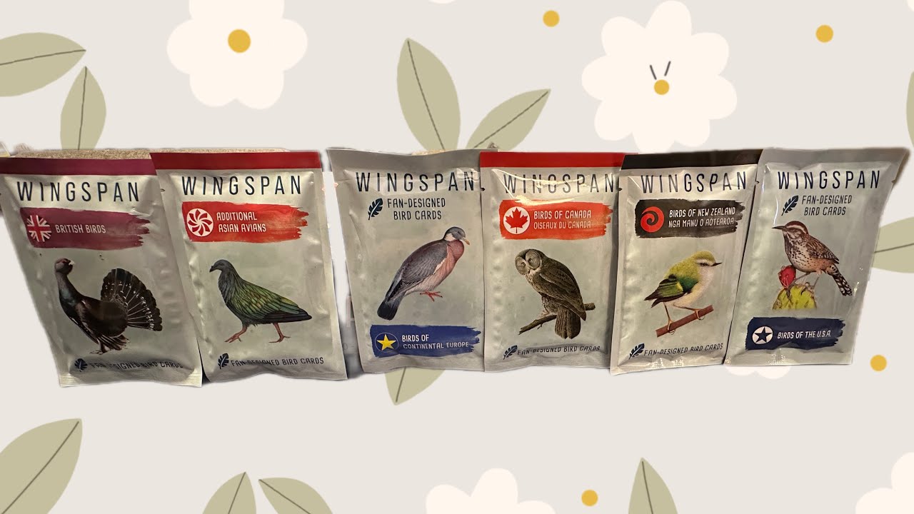 Unboxing: Wingspan fan designed bird cards