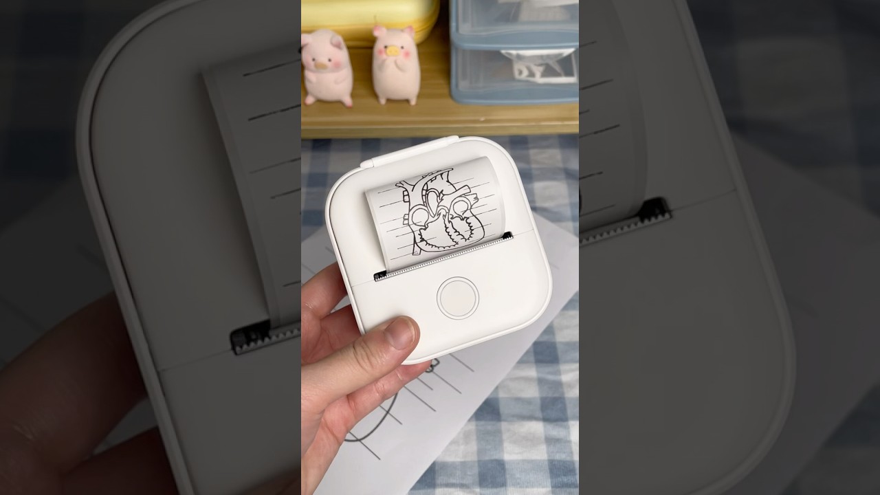 Every student deserves this T02 mini sticker printer for study notes#biology #study #printer #notes