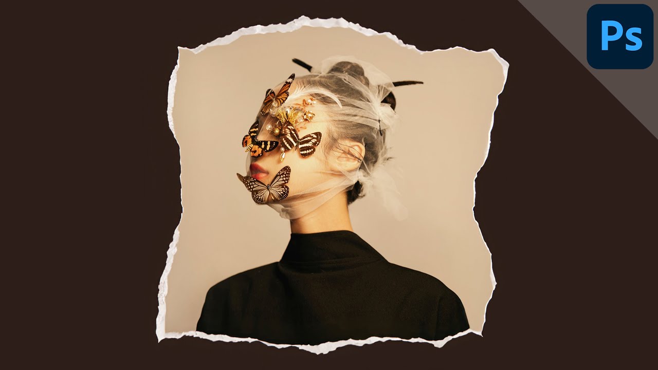 Ripped Paper Effect (Generative Fill) | PHOTOSHOP TUTORIAL