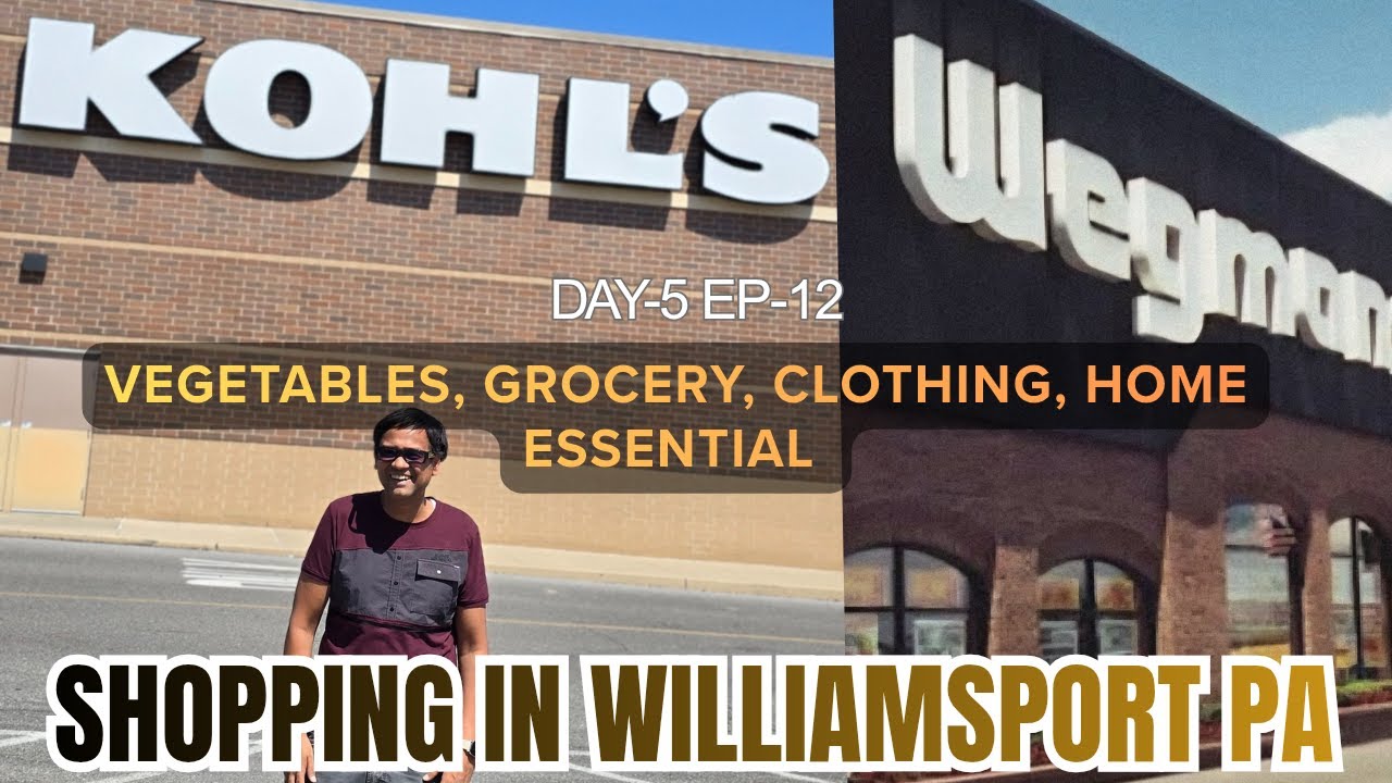 Экскурсия по магазинам Wegmans и Kohls в Уильямспорте, штат Пенсильвания. Индианка в США.