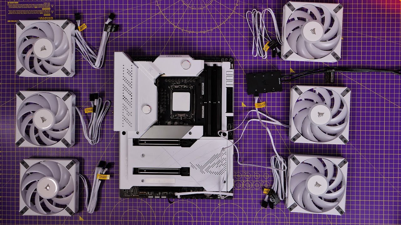 Как подключить и настроить вентиляторы Corsair AF120 RGB Elite (10 вентиляторов, советы по настро...