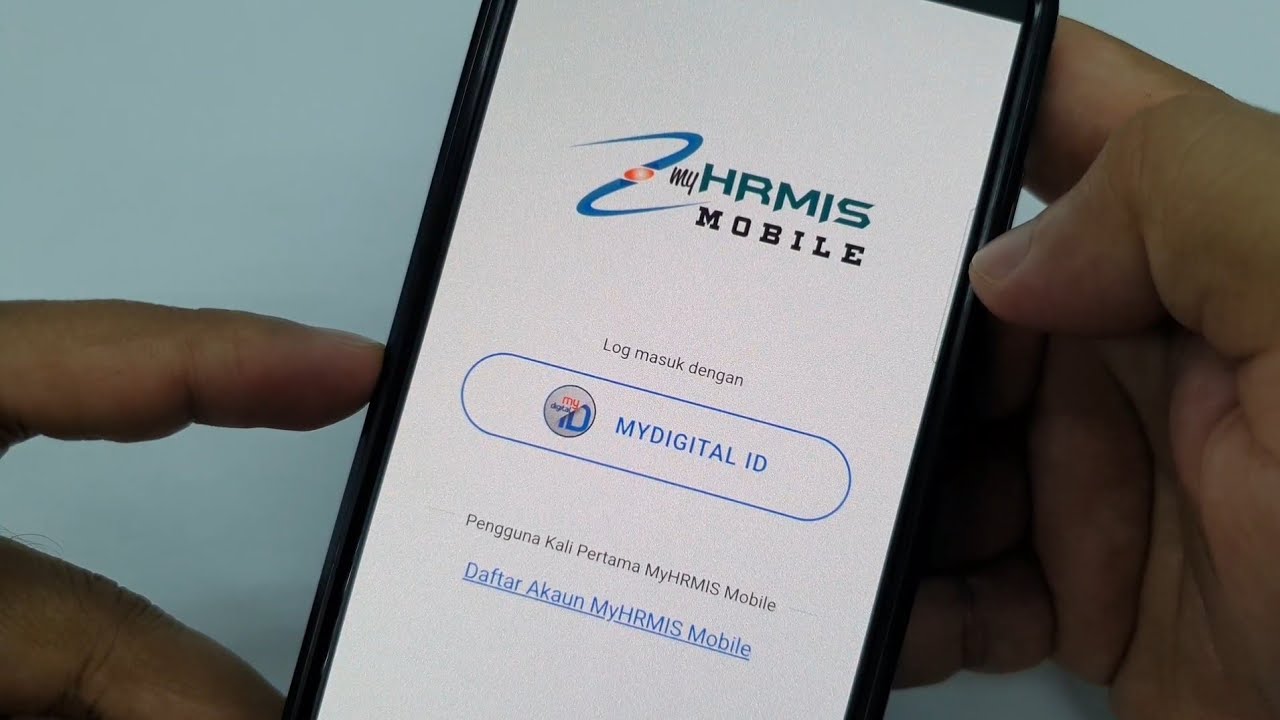Cara Login myHrRMIS Mobile menggunakan mydigitalID