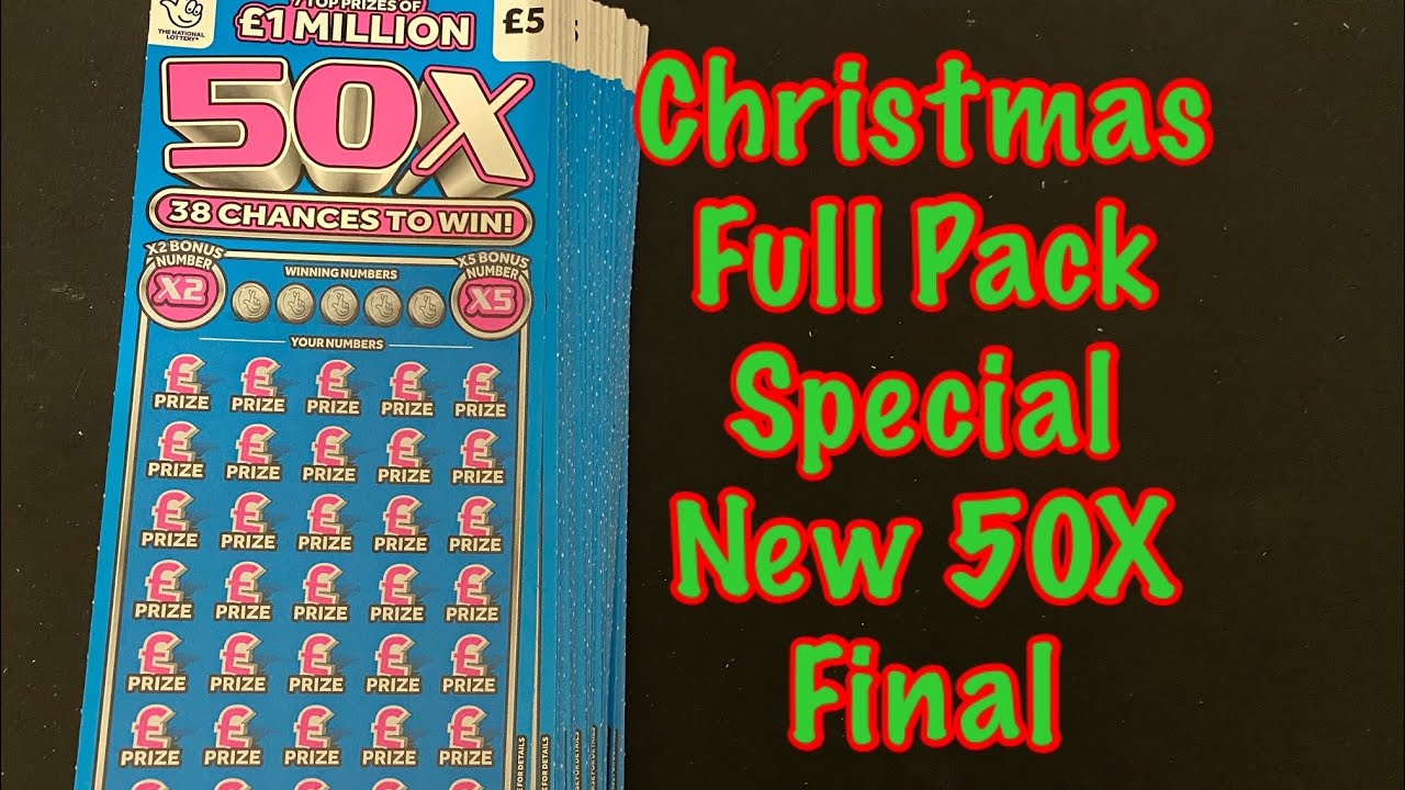 Christmas Full pack special New 50X Scratchcard Final