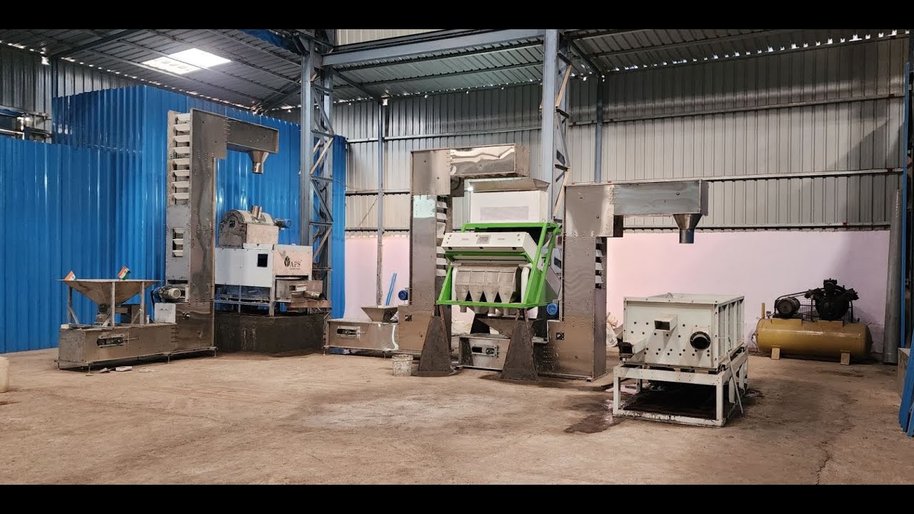 Full Automatic Almond Badam Shelling Plant with Sorting and Grading (Sizing) in Mumbai India