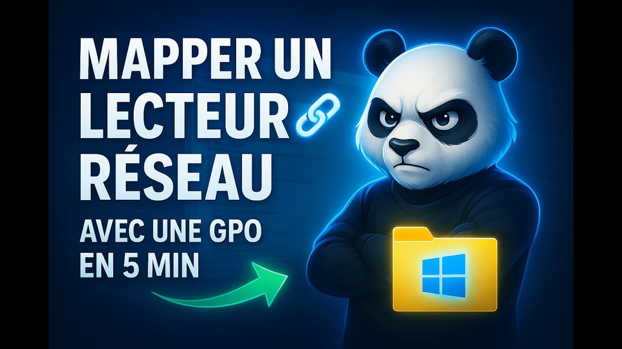 💽 Comment créer une GPO pour mapper un lecteur réseau sur Windows Server (Tuto Facile 2025)