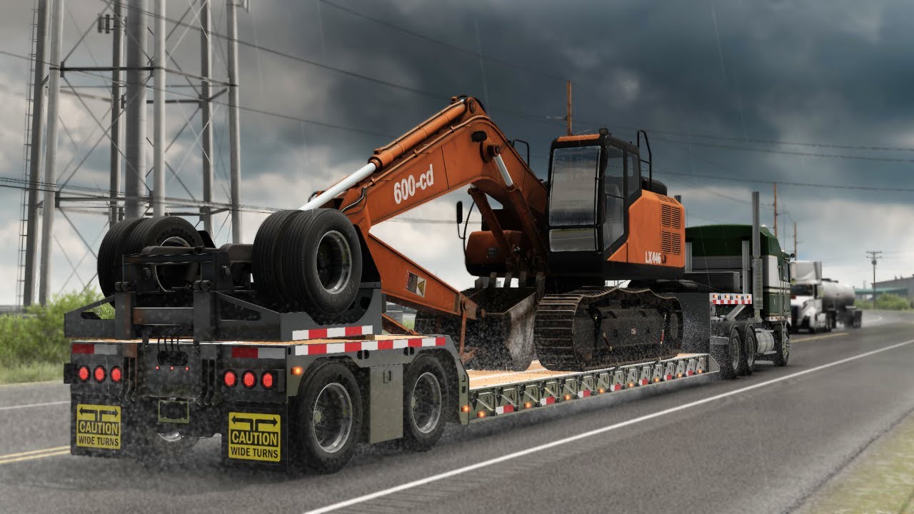 Kenworth K100E + CAT C15 Realistic Drive in Louisiana DLC 🐊  | ATS 1.57 | 4K Ultra Realism