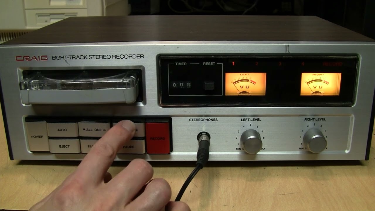 Baja Marimba Band 4-track tape played in an 8-track player