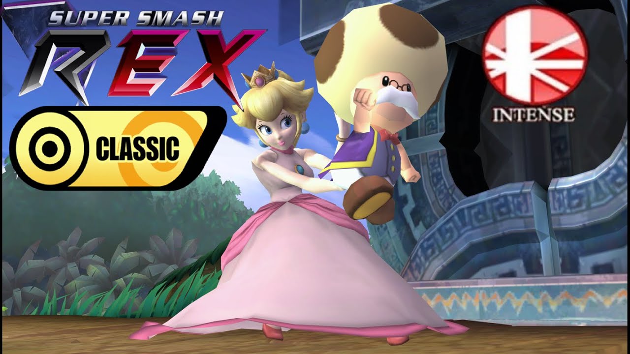 Super Smash REX Gameplay - Classic Mode with Peach (Intense)