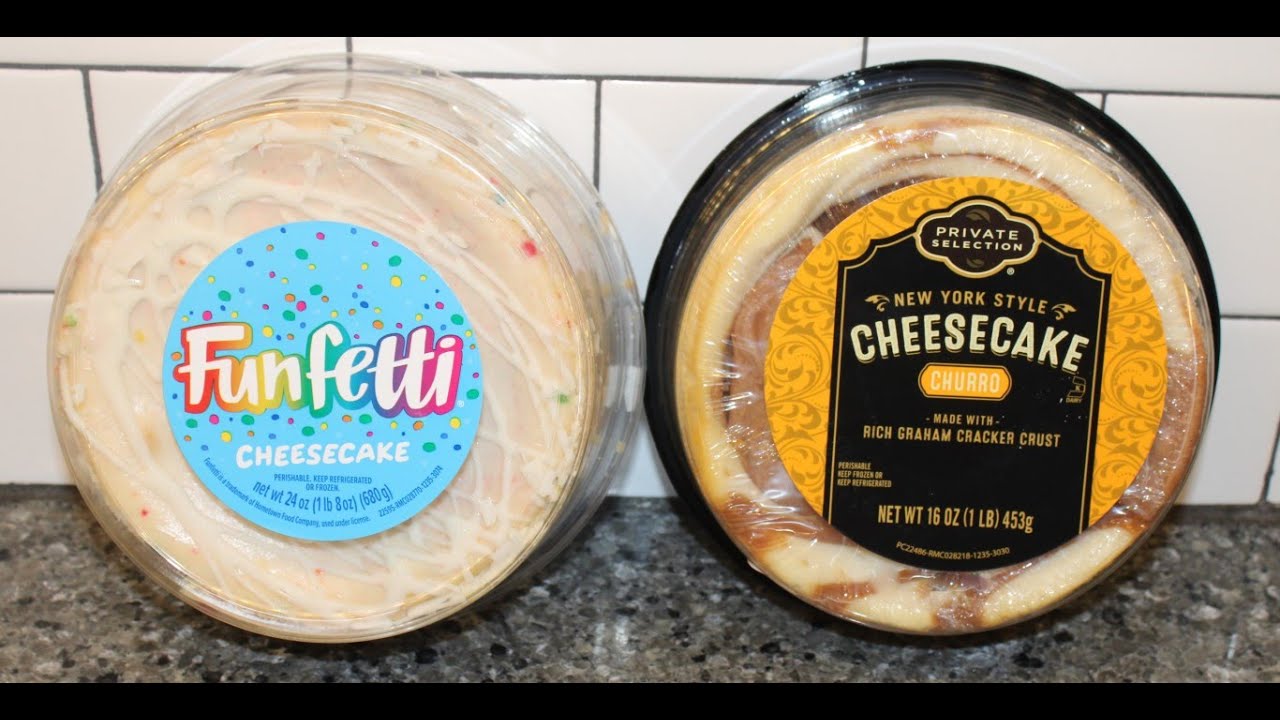 Funfetti Cheesecake & Private Selection (Kroger) Churro New York Style Cheesecake Review