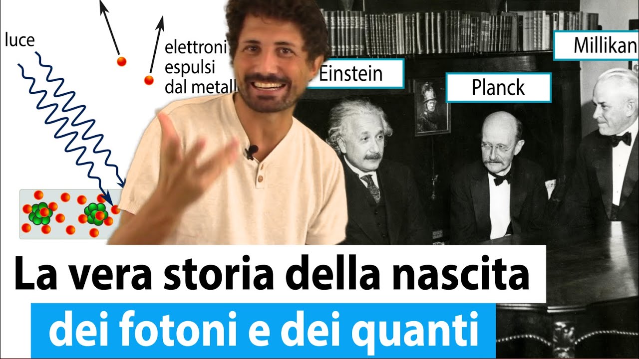 Einstein completa la rivoluzione di Planck, con l’IPOTESI dei QUANTI di LUCE: I FOTONI