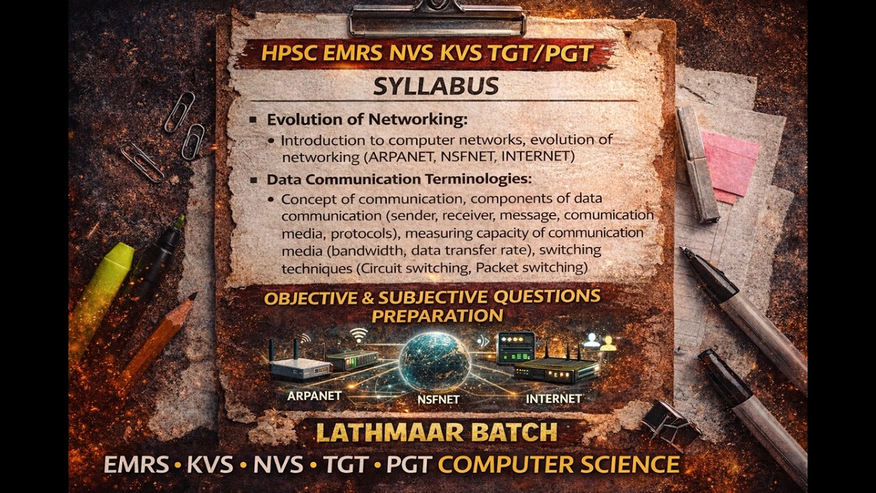 Basics Of Computer Network | HPSC EMRS KVS NVS