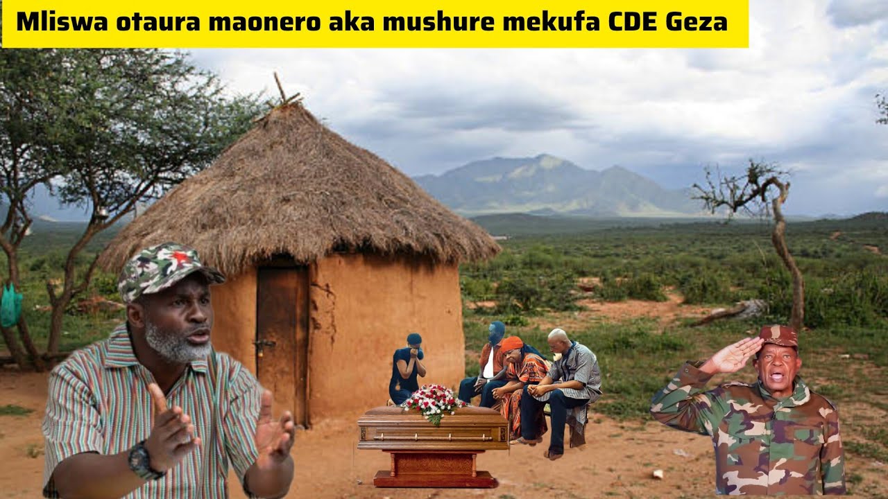 Mliswa otaura maonero aka mushure mekufa CDE Geza 