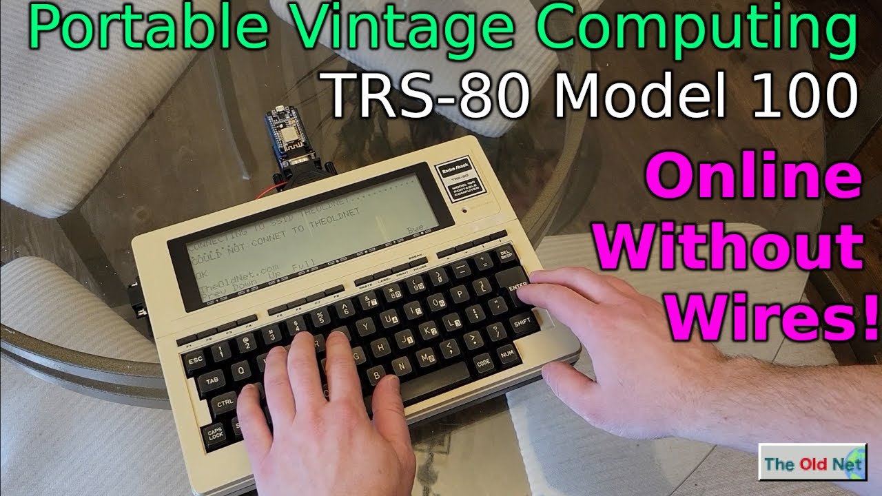 A True Vintage Portable: Getting a TRS-80 Model 100 Online Without Wires!