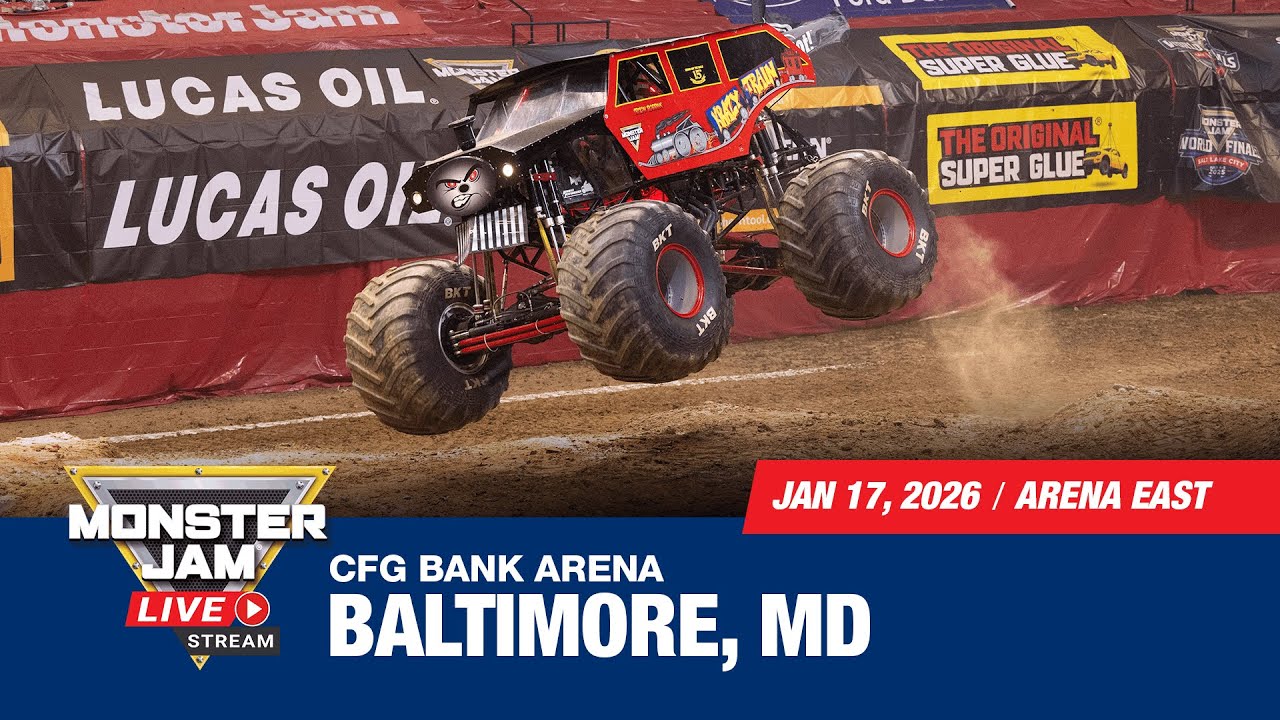 Monster Jam: Baltimore, MD - 3 (Full Event) | Jan 17, 2026 | Arena East